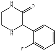 3-(2-氟苯基)哌嗪-2-酮 结构式