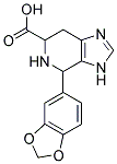 4-BENZO[1,3]DIOXOL-5-YL-4,5,6,7-TETRAHYDRO-3H-IMIDAZO[4,5-C]PYRIDINE-6-CARBOXYLIC ACID 结构式