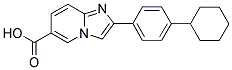 2-(4-CYCLOHEXYLPHENYL)IMIDAZO[1,2-A]PYRIDINE-6-CARBOXYLIC ACID 结构式