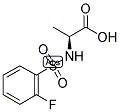 (2S)-2-[[(2-FLUOROPHENYL)SULFONYL]AMINO]PROPANOIC ACID 结构式