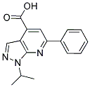6-苯基-1-(丙-2-基)-1H-吡唑并[3,4-B]吡啶-4-羧酸 结构式