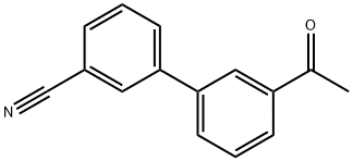 3'-ACETYL[1,1'-BIPHENYL]-3-CARBONITRILE 结构式