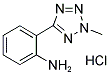 2-(2-METHYL-2H-TETRAZOL-5-YL)-PHENYLAMINEHYDROCHLORIDE 结构式