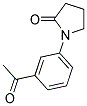 1-(3-Acetylphenyl)pyrrolidin-2-one 结构式