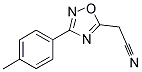 [3-(4-METHYLPHENYL)-1,2,4-OXADIAZOL-5-YL]ACETONITRILE 结构式