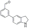3-(2,3-DIHYDRO-1H-INDOL-5-YL)BENZALDEHYDE 结构式