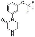 1-(3-TRIFLUOROMETHOXY-PHENYL)-PIPERAZIN-2-ONE 结构式