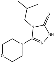 4-异丁基-5-吗啉代-4H-1,2,4-三唑-3-硫醇 结构式