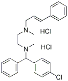 CLOCINIZINE DIHYDROCHLORIDE 结构式