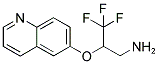 3,3,3-TRIFLUORO-2-(QUINOLIN-6-YLOXY)-PROPYLAMINE 结构式