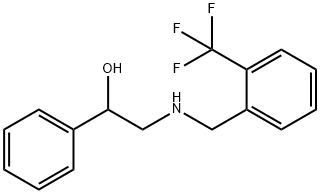 1-PHENYL-2-((2-(TRIFLUOROMETHYL)BENZYL)AMINO)ETHANOL 结构式