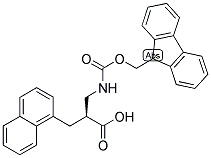 (S)-2-[(9H-FLUOREN-9-YLMETHOXYCARBONYLAMINO)-METHYL]-3-NAPHTHALEN-1-YL-PROPIONIC ACID 结构式