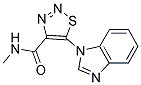 5-(1H-BENZIMIDAZOL-1-YL)-N-METHYL-1,2,3-THIADIAZOLE-4-CARBOXAMIDE 结构式