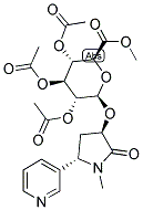 TRANS-3'-HYDROXYCOTININE-2,3,4-TRI-O-ACETYL-O-BETA-D-GLUCURONIDE, METHYL ESTER 结构式