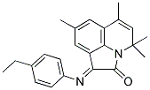 (1E)-1-[(4-ETHYLPHENYL)IMINO]-4,4,6,8-TETRAMETHYL-4H-PYRROLO[3,2,1-IJ]QUINOLIN-2(1H)-ONE 结构式