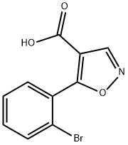 5-(2-BROMO-PHENYL)-ISOXAZOLE-4-CARBOXYLIC ACID 结构式