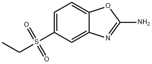 5-(乙基磺酰基)-1,3-苯并恶唑-2-胺 结构式