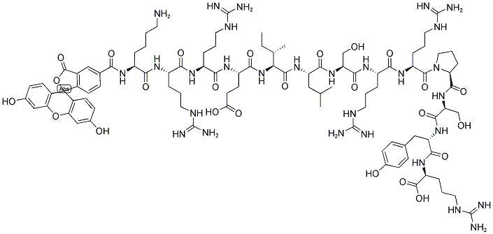 5-FAM-KRREILSRRPSYR 结构式