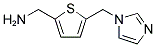 [5-(1H-Imidazol-1-ylmethyl)-2-thienyl]methanamine 结构式