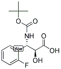 N-BOC-(2S,3S)-3-AMINO-3-(2-FLUORO-PHENYL)-2-HYDROXY-PROPIONIC ACID 结构式