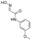 (2E)-2-(HYDROXYIMINO)-N-(3-METHOXYPHENYL)ACETAMIDE 结构式