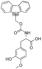 (S)-N-ALPHA-(9-FLUORENYLMETHYLOXYCARBONYL)-4-METHOXY-META-TYROSINE 结构式