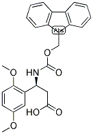 (S)-3-(2,5-DIMETHOXY-PHENYL)-3-(9H-FLUOREN-9-YLMETHOXYCARBONYLAMINO)-PROPIONIC ACID 结构式