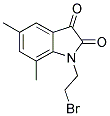 1-(2-BROMOETHYL)-5,7-DIMETHYL-1H-INDOLE-2,3-DIONE 结构式