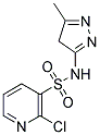 2-CHLORO-PYRIDINE-3-SULFONIC ACID (5-METHYL-4H-PYRAZOL-3-YL)-AMIDE 结构式