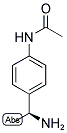 (S)-N-(4-(1-AMINOETHYL)PHENYL)ACETAMIDE 结构式