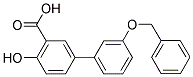 3'-(BENZYLOXY)-4-HYDROXY[1,1'-BIPHENYL]-3-CARBOXYLIC ACID 结构式