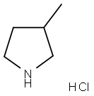 3-METHYL-PYRROLIDINE HYDROCHLORIDE 结构式