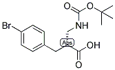 (R)-3-(4-BROMO-PHENYL)-2-(TERT-BUTOXYCARBONYLAMINO-METHYL)-PROPIONIC ACID 结构式