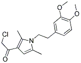 2-CHLORO-1-[1-[2-(3,4-DIMETHOXYPHENYL)ETHYL]-2,5-DIMETHYL-1H-PYRROL-3-YL]ETHANONE 结构式