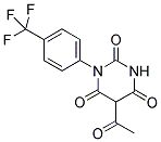 5-ACETYL-1-[4-(TRIFLUOROMETHYL)PHENYL]PYRIMIDINE-2,4,6(1H,3H,5H)-TRIONE 结构式