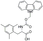 (S)-2-(9H-FLUOREN-9-YLMETHOXYCARBONYLAMINO)-3-(2,4,6-TRIMETHYL-PHENYL)-PROPIONIC ACID 结构式