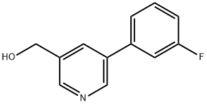 (5-(3-氟苯基)吡啶-3-基)甲醇 结构式