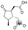 (1S-(1BETA,2ALPHA,3BETA))-(+)-3-METHYL-2-(NITROMETHYL)-5-OXOCYCLOPENTANEACETIC ACID 结构式