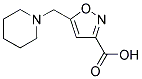 5-(PIPERIDIN-1-YLMETHYL)ISOXAZOLE-3-CARBOXYLIC ACID 结构式