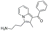 [3-(3-AMINOPROPYL)-2-METHYLINDOLIZIN-1-YL](PHENYL)METHANONE 结构式