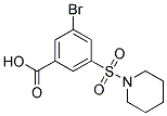 3-BROMO-5-(PIPERIDINE-1-SULFONYL)-BENZOIC ACID 结构式