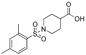 1-[(2,4-DIMETHYLPHENYL)SULFONYL]PIPERIDINE-4-CARBOXYLIC ACID 结构式