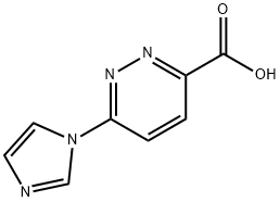 6-(1H-IMIDAZOL-1-YL)PYRIDAZINE-3-CARBOXYLIC ACID 结构式