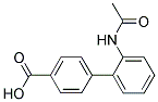 2'-(乙酰氨基)[1,1'-联苯]-4-羧酸 结构式