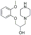 1-(2-METHOXY-PHENOXY)-3-PIPERAZIN-1-YL-PROPAN-2-OL 结构式
