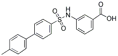 3-[4-(4-Methylphenyl)phenylsulfonamido]benzoic acid 结构式