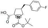 Boc-(R)-gamma-(4-fluoro-benzyl)-L-proline 结构式