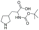 2-TERT-BUTOXYCARBONYLAMINO-3-PYRROLIDIN-3-YL-PROPIONIC ACID 结构式