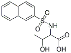 3-HYDROXY-2-[(2-NAPHTHYLSULFONYL)AMINO]BUTANOIC ACID 结构式