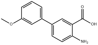 4-氨基-3'-甲氧基-[1,1'-联苯]-3-羧酸 结构式